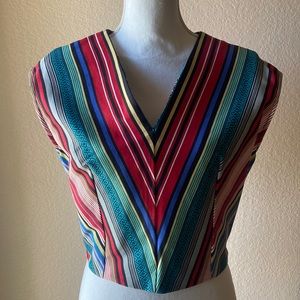 Bettie Page - Serape Stripe Top - Size 10